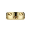 Gucci GG Icon 18ct Gold 6mm Ring YBC804329001