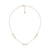 Gucci Horsebit 18ct Rose Gold Diamond Necklace YBB837596001