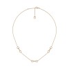 Gucci Horsebit 18ct Rose Gold Diamond Necklace YBB837596001