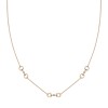 Gucci Horsebit 18ct Rose Gold Diamond Necklace YBB837596001
