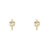 Gucci 18ct Yellow Gold Interlocking Hoop Earrings YBD A000NA 001