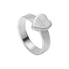 Gucci Trademark Sterling Silver Heart Ring YBC223867002