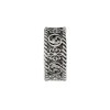 Gucci Interlocking Sterling Silver Flower Motif Ring YBC577263001