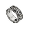 Gucci Interlocking Sterling Silver Flower Motif Ring YBC577263001