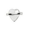 Gucci Trademark Silver Heart Ring YBC796357001