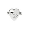 Gucci Trademark Silver Heart Ring YBC796357001