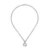 Gucci Interlocking 45cm Sterling Silver Necklace YBB455307002