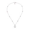 Gucci GG Marmont Sterling Silver Floral Necklace YBB527399003
