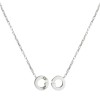 GUCCI Sterling Silver Interlocking Chain Necklet YBB853964001