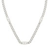 GUCCI Sterling Silver Interlinking Chunky Chain Necklace YBB853967001