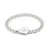 Gucci Trademark Sterling Silver Link 19cm Bracelet YBA779173001 - Size XL