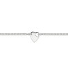 Gucci Trademark Silver Heart Bracelet YBA796301001 - Size M