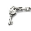 Gucci Trademark Sterling Silver Key Bracelet YBA796345001 - Size L