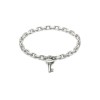 Gucci Trademark Sterling Silver Key Bracelet YBA796345001 - Size L