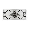 Gucci Signature Sterling Silver Bee Motif 9mm Ring YBC728304002