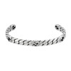 Gucci Interlocking Sterling Silver 6mm Bangle YBA661526002 - Size L