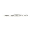 Gucci Signature Engraved Bee Plaque Bracelet Silver 20cm YBA728264001