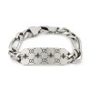Gucci Signature Engraved Bee Plaque Bracelet Silver 20cm YBA728264001