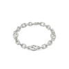 Gucci Interlocking Silver Chain Bracelet YBA620798002 - Size L