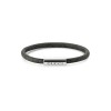 Gucci Tag Supreme Leather Bracelet YBA797156002 - Size XL