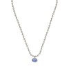 Gucci Silver and Blue Boule Necklace YBB753438002