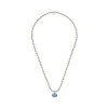 Gucci Silver and Blue Boule Necklace YBB753438002