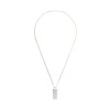 Gucci Silver Signature Tag Necklace YBB814852001