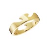 Georg Jensen 18ct Yellow Gold Fusion End Ring 20000291 - Size R