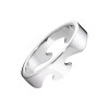Georg Jensen 18ct White Gold Fusion End Ring 20000289 - Size R