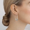 Georg Jensen Offspring Silver Open Hoop Earrings 10016947