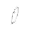 Georg Jensen Torun Silver and White Gold 0.08ct Diamond Set Bangle 3531180