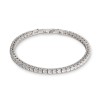 Coeur De Lion Silver Tone Crystal Tennis Bracelet 0600/30-1817