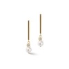 Coeur De Lion Gold Tone Pearl Drop Earrings 1102/21-1416
