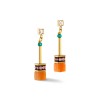 Coeur De Lion Vibrant Multicolour Geo Cube Earrings 3035/21-1582