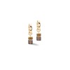 Coeur De Lion GeoCube Gold Tone Quartz Earrings 4524/21_1116