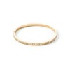 Coeur De Lion Gold Tone Plated White Crystal Bangle 0127_1816