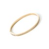 Coeur De Lion Gold Tone Plated White Crystal Bangle 0127_1816