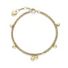 Olivia Burton Classic Mini Heart Gold Plated Double Chain Bracelet 24100460