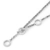 Olivia Burton Classic Honeycomb Toggle Silver Tone Necklace 24100270