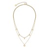 Olivia Burton Classic Mini Heart Gold Plated Double Chain Necklace 24100457