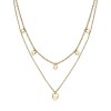 Olivia Burton Classic Mini Heart Gold Plated Double Chain Necklace 24100457