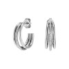 Olivia Burton Everstacked Silver Hoop Earrings 24100294