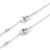 Olivia Burton Hex Interlink Silver Tone Steel Bracelet & Necklace Gift Set 24170001