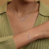 Olivia Burton Hex Interlink Silver Tone Steel Bracelet & Necklace Gift Set 24170001