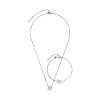 Olivia Burton Hex Interlink Silver Tone Steel Bracelet & Necklace Gift Set 24170001