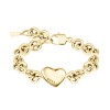 BOSS Honey Love Gold-Tone Heart Charm Bracelet 1580639