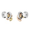 BOSS Harmonie Three Colour Cross Link Stud Earrings 1580773