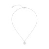 BOSS Divine Silver Tone Stainless Steel Double B Necklace 1580836