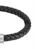 BOSS Jewellery Black Braided Leather Bracelet 1580152