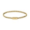 BOSS Mens Yellow Gold 19cm Curb Bracelet 1580172M